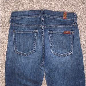7 For All Mankind Skinny Blue Jeans - size 25